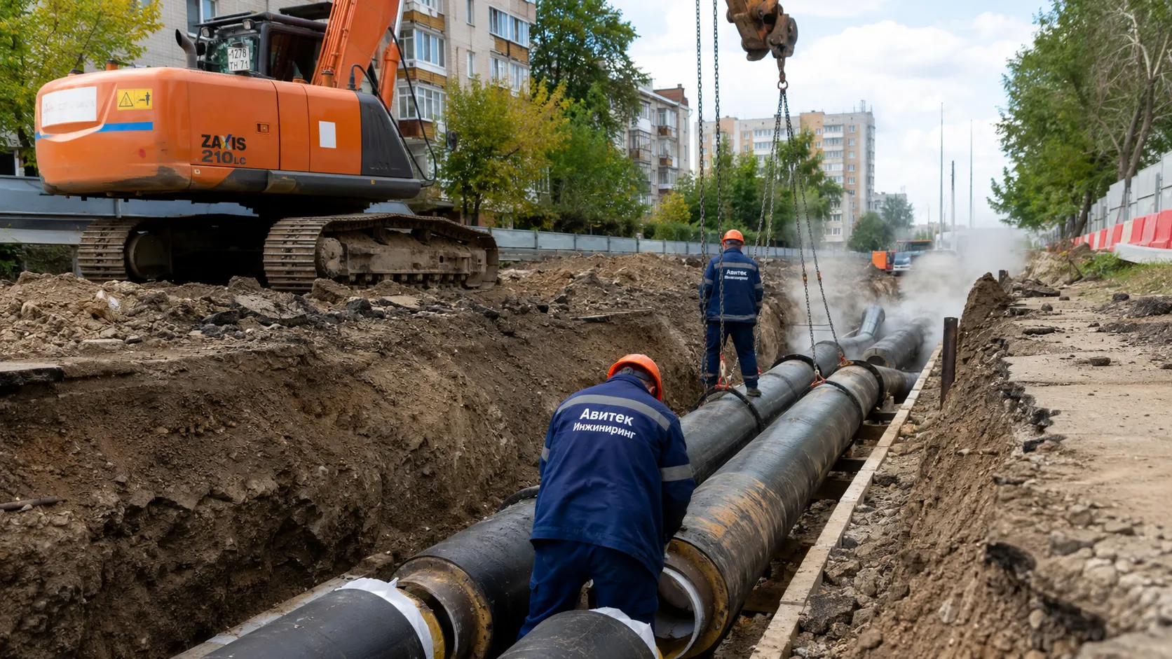 Неподвижные опоры теплотрассы: назначение, конструкция и монтаж