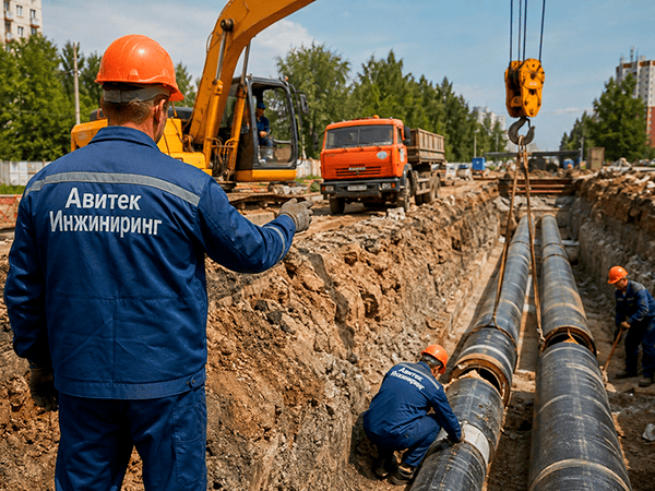 Строительство теплотрасс